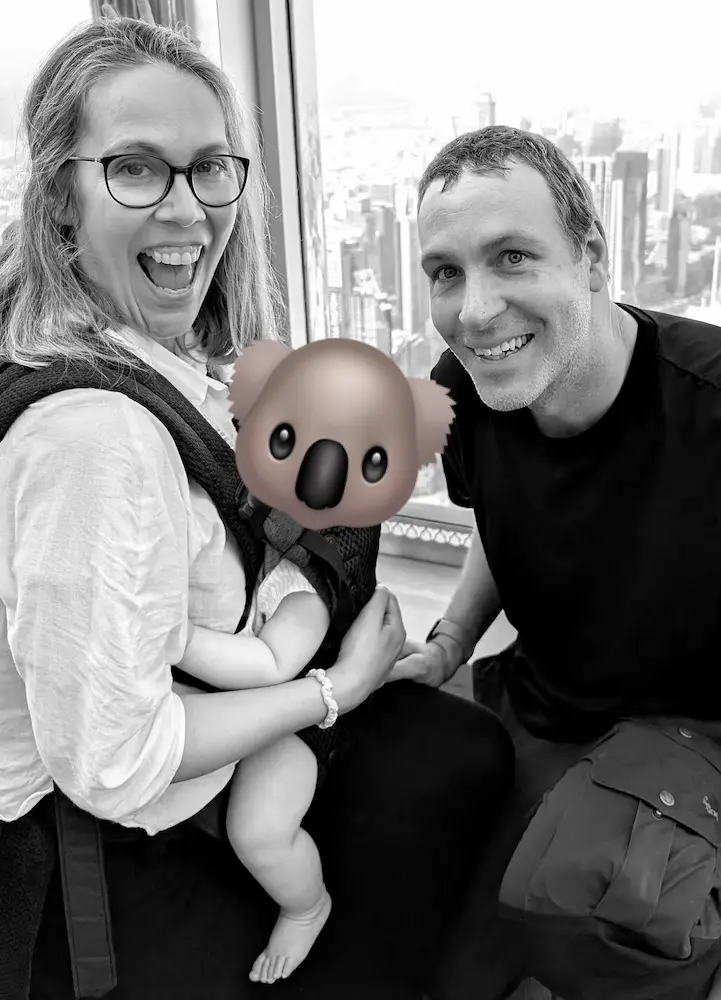 Sara Hortelius, Blinky, and Adam Horne